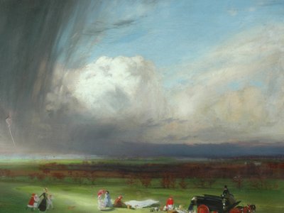 An Interrupted Picnic by Charles Sims